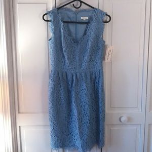 Shoshanna - blue lace mini